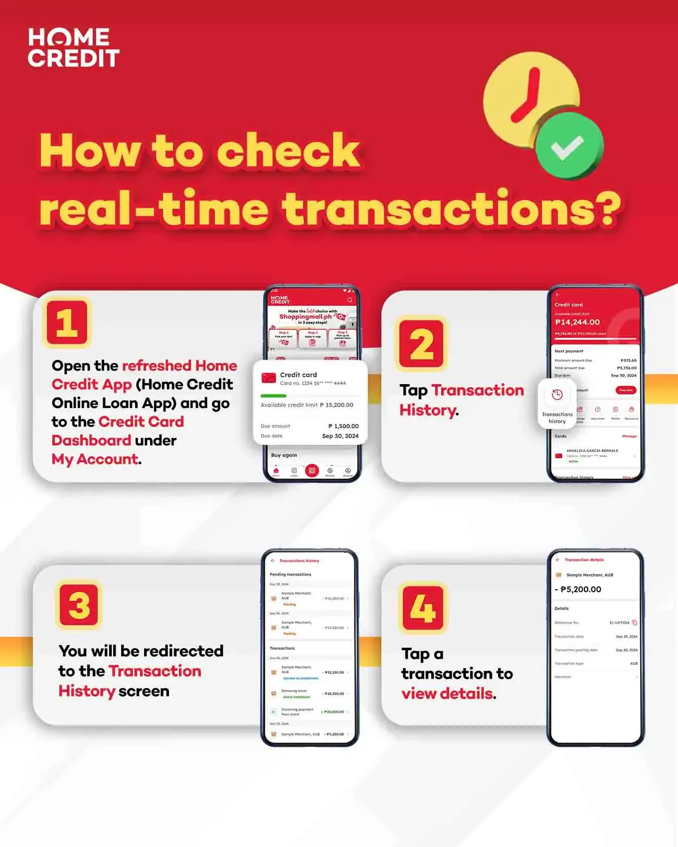 how to check real time transactions